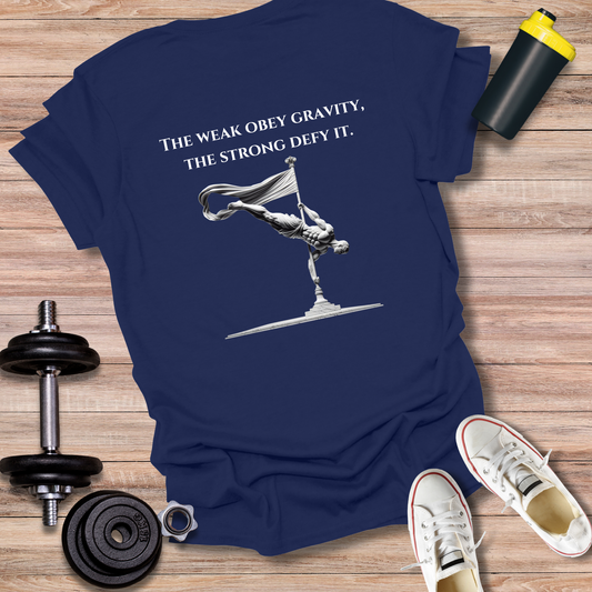 StoicLift Unisex Softstyle T-Shirt – "The weak obey gravity, the strong defy it."