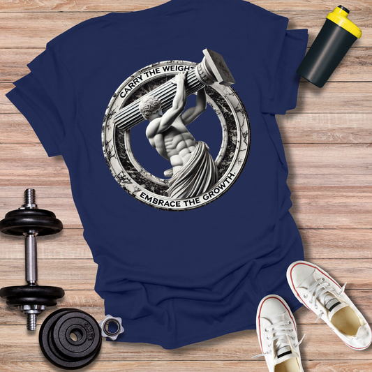 StoicLift Unisex Softstyle T-Shirt – "Carry the weight, embrace the growth."