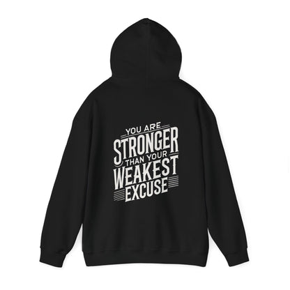 StoicLift Heavy Blend Hoodie - "You are stronger than your weakest excuse."