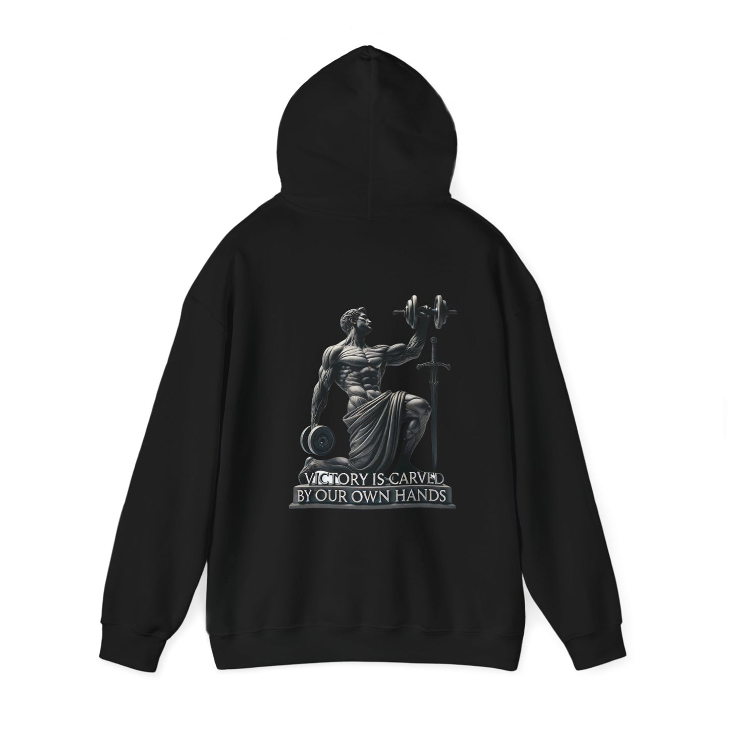 StoicLift Heavy Blend Hoodie - "Victory is carved by our own hands."