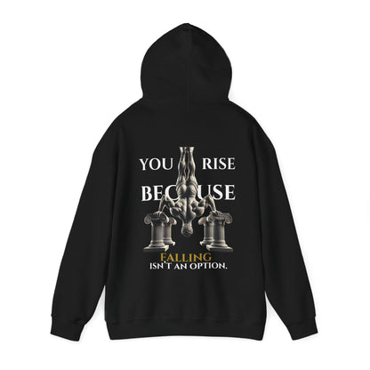 StoicLift Heavy Blend Hoodie - "You rise because falling isn’t an option."