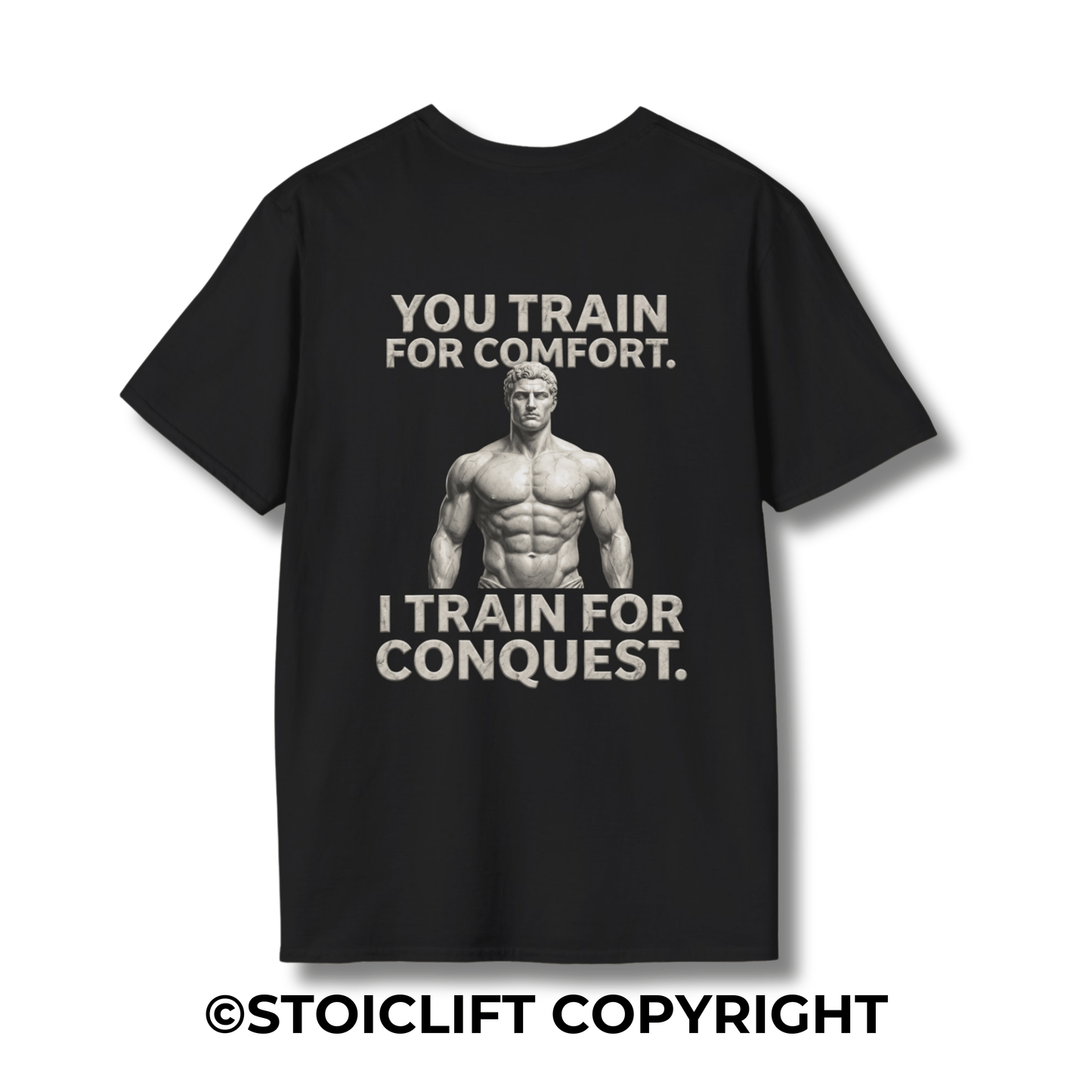 "YOU TRAIN FOR COMFORT, I TRAIN FOR CONQUEST." – T-Shirt