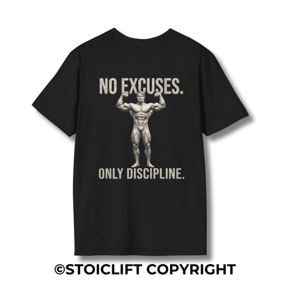 "NO EXCUSES, ONLY DISCIPLINE" – T-Shirt
