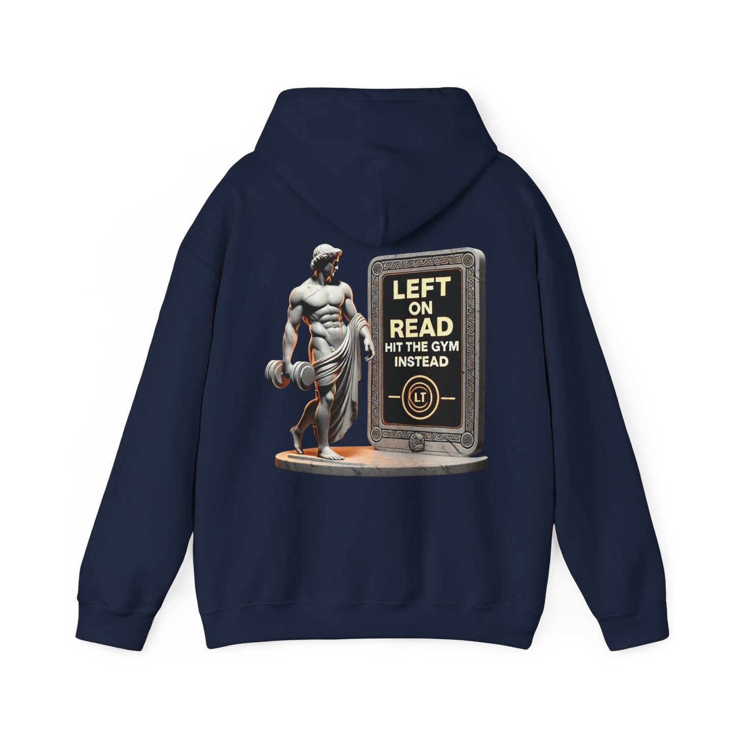 StoicLift Heavy Blend Hoodie - "Left on read, hit the gym instead."