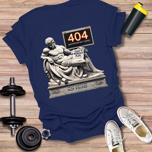 StoicLift Unisex Softstyle T-Shirt – "Motivation not found."