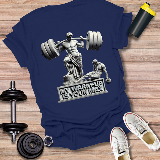 StoicLift Unisex Softstyle T-Shirt – "My warm-up is your max."