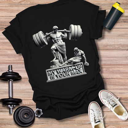 StoicLift Unisex Softstyle T-Shirt – "My warm-up is your max."