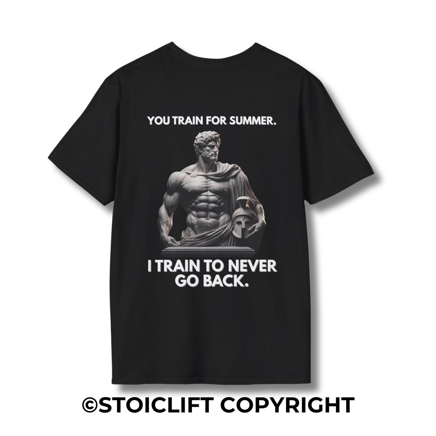 "I TRAIN TO NEVER GO BACK." – Regular Fit Tee