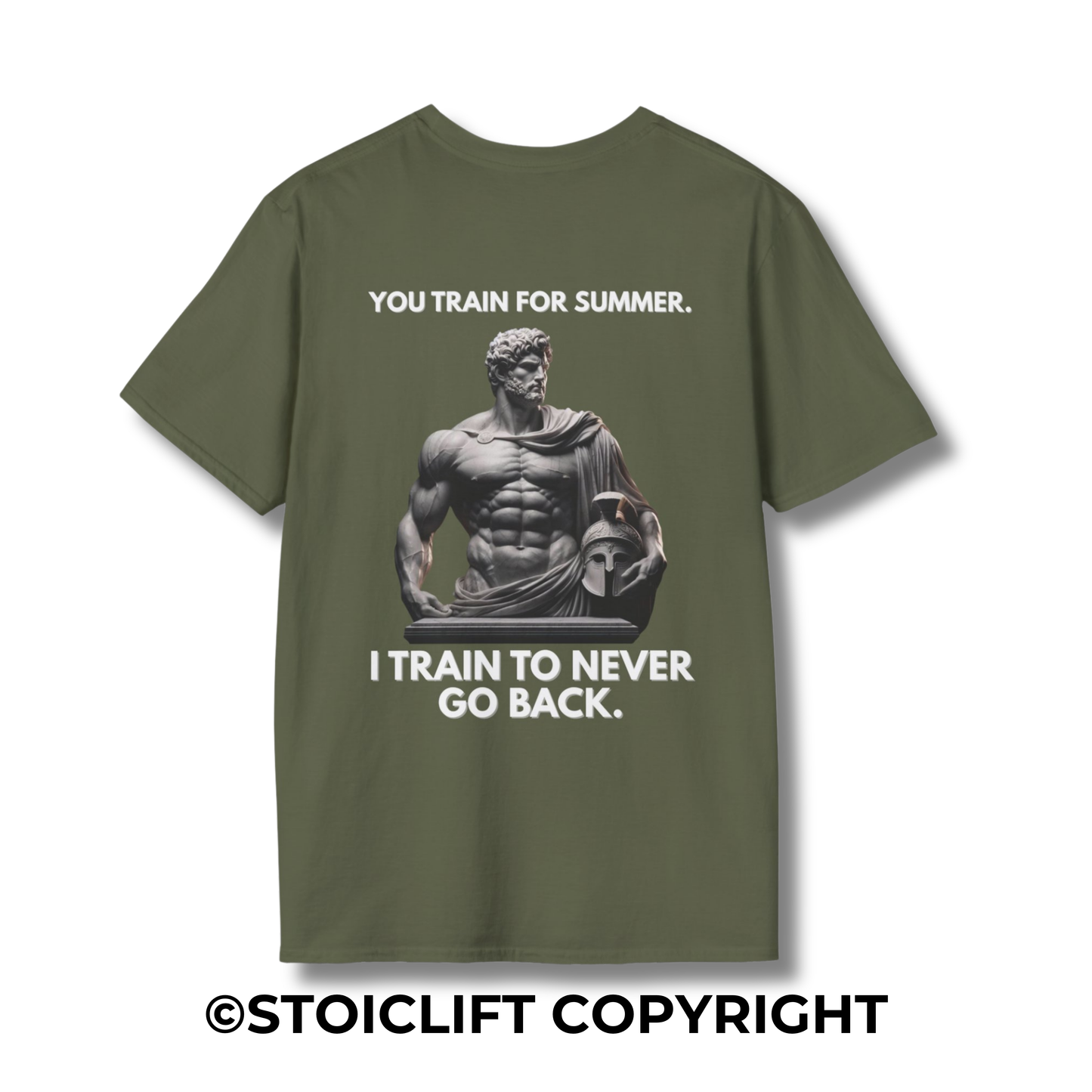 "I TRAIN TO NEVER GO BACK." – Regular Fit Tee