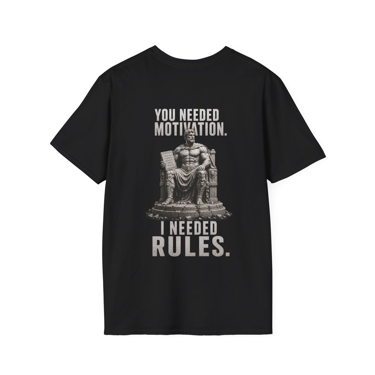 "Rules Over Motivation" – Regular Fit Tee