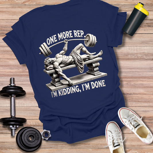 StoicLift Unisex Softstyle T-Shirt – "One more rep... I'm kidding, I'm done."