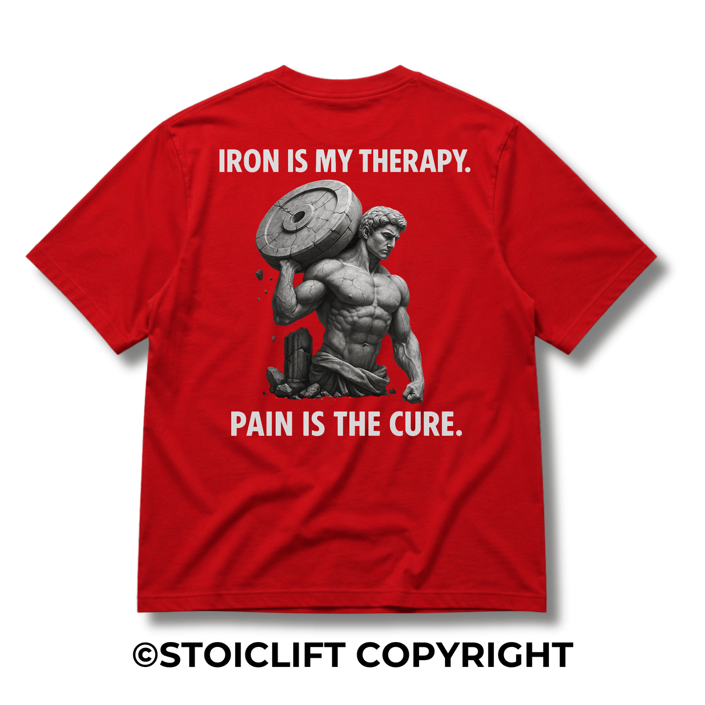 "Iron is my therapy..." - Heavyweight Oversized Tee