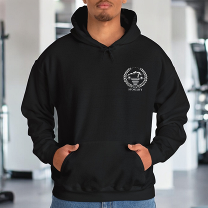 StoicLift Heavy Blend Hoodie - "I am the fear pressing down on you. Push me away or live with me forever!"