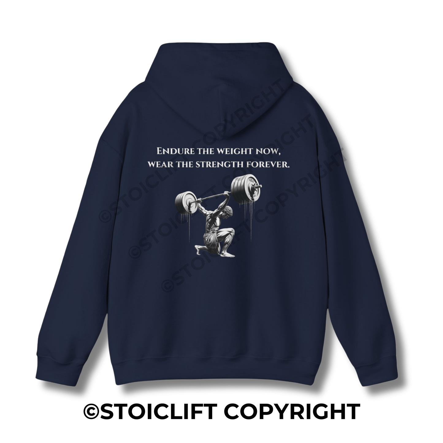 StoicLift Heavy Blend Hoodie - "Endure the Weight Now, Wear the Strength Forever"