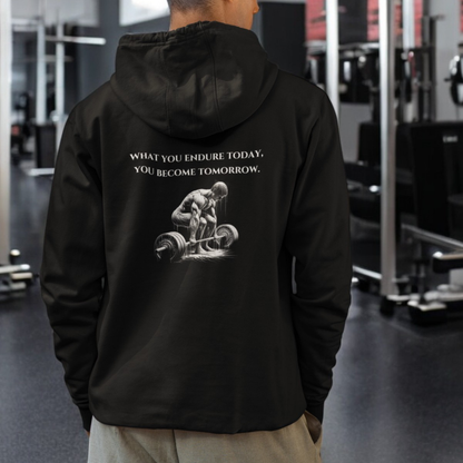 StoicLift Heavy Blend Hoodie - "What You Endure Today, You Become Tomorrow"