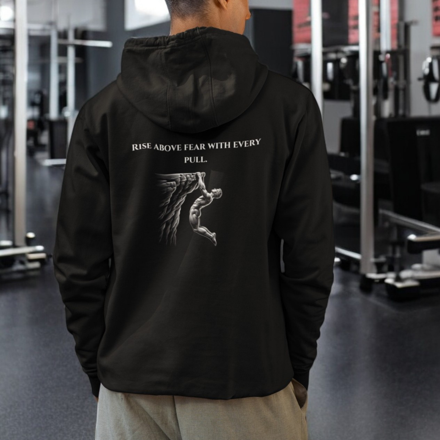 StoicLift Heavy Blend Hoodie - "Rise above fear with every pull."