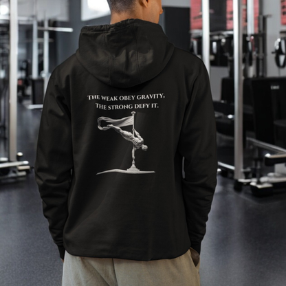 StoicLift Heavy Blend Hoodie - "The weak obey gravity,  the strong defy it."