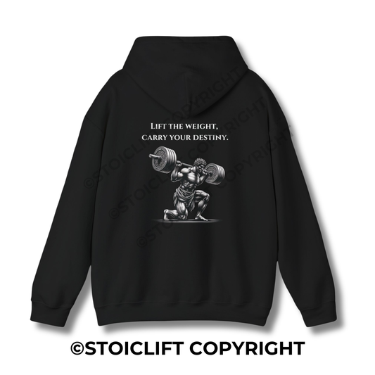 StoicLift Heavy Blend Hoodie - "Lift the Weight, Carry Your Destiny"