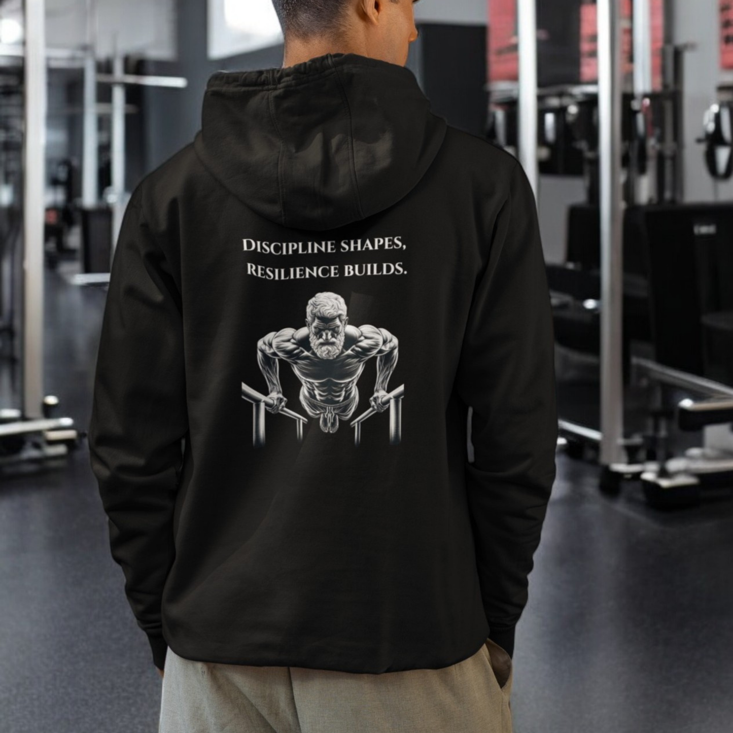 StoicLift Heavy Blend Hoodie - "Discipline Shapes, Resilience Builds"