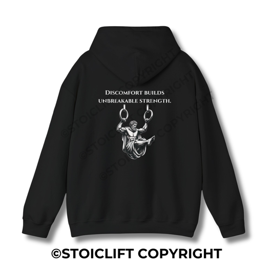 StoicLift Heavy Blend Hoodie - "Discomfort builds unbreakable strength."