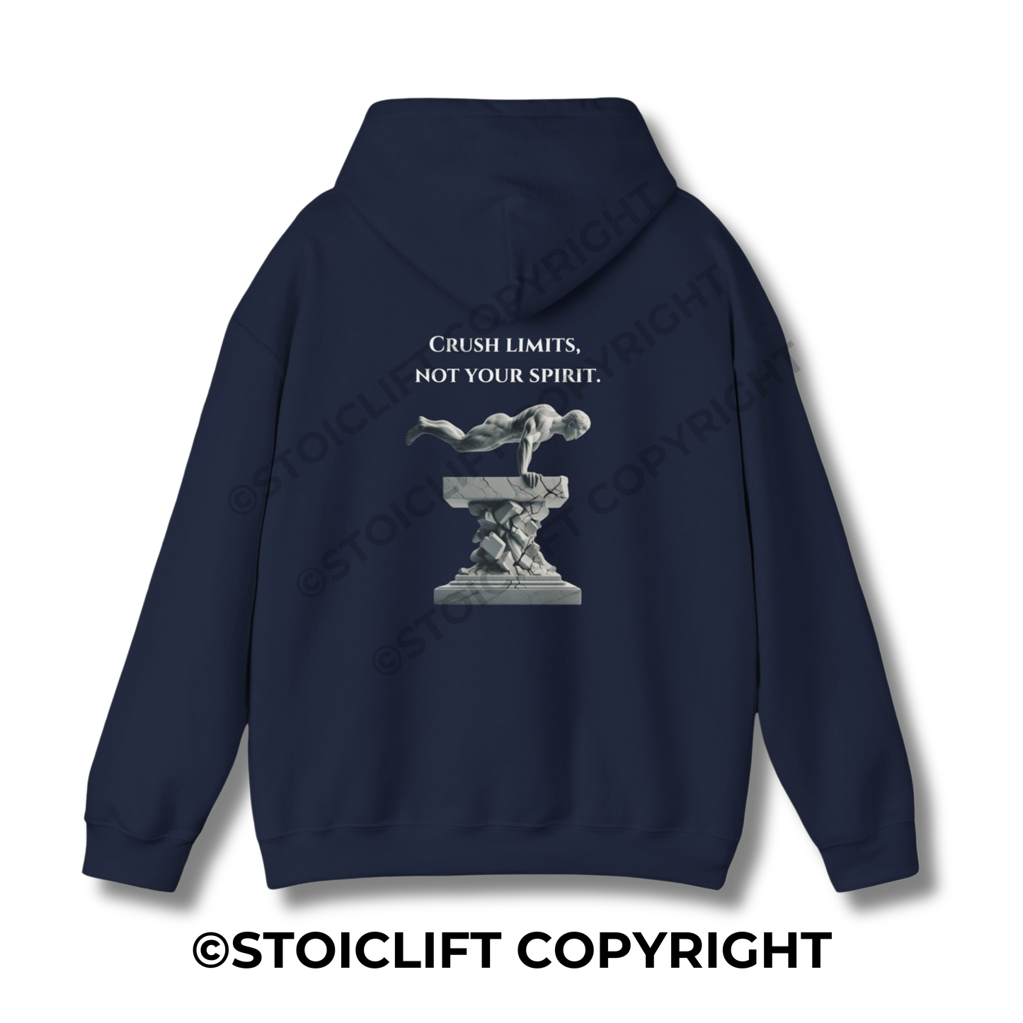 StoicLift Heavy Blend Hoodie - "Crush Limits, Not Your Spirit"