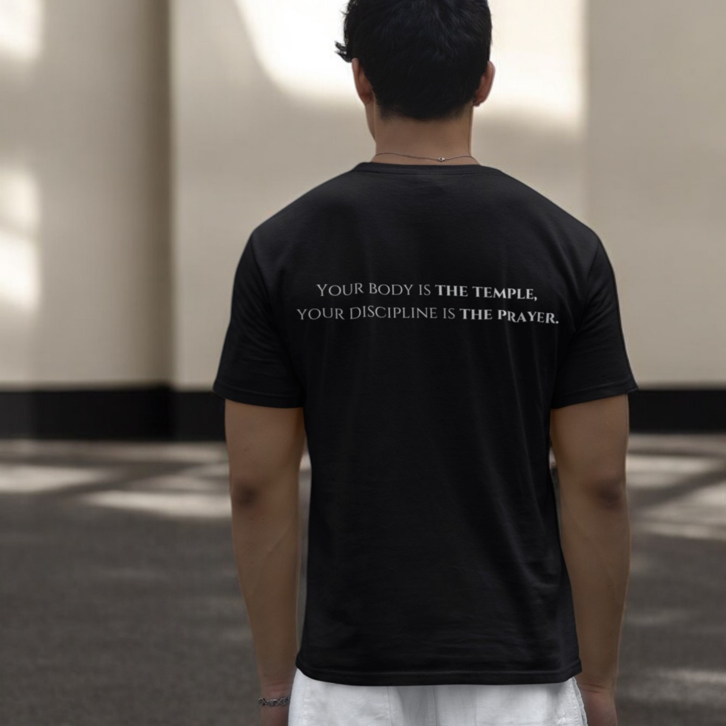 StoicLift Unisex Softstyle T-Shirt – "Your body is the temple, your discipline is the prayer."