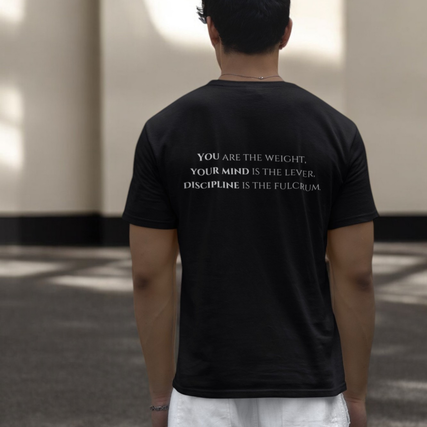 StoicLift Unisex Softstyle T-Shirt – "You are the weight, your mind is the lever, discipline is the fulcrum."