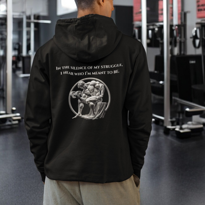 StoicLift Heavy Blend Hoodie - "In the silence of my struggle, I hear who I’m meant to be."