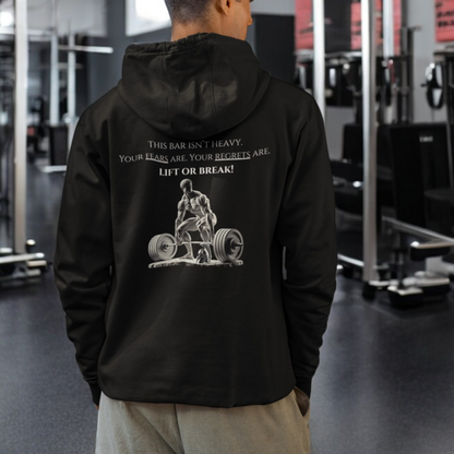 StoicLift Heavy Blend Hoodie - "This bar isn’t heavy. Your fears are. Your regrets are. Lift or break!"