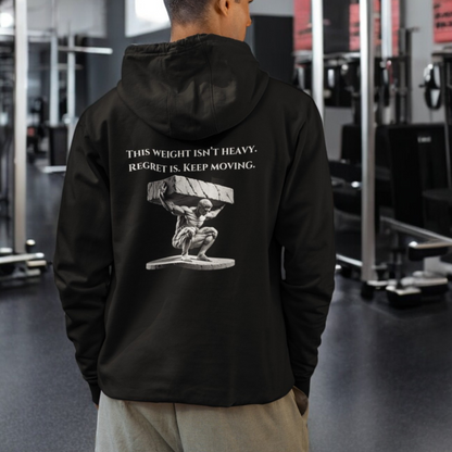 StoicLift Heavy Blend Hoodie - "This weight isn’t heavy. Regret is. Keep moving."