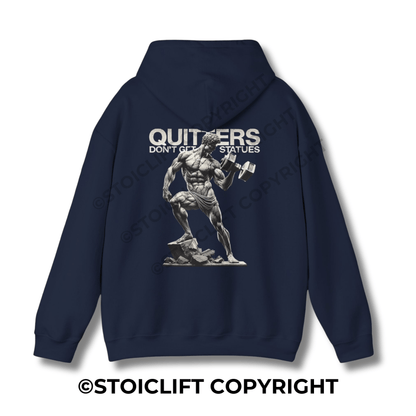 StoicLift Heavy Blend Hoodie - "Quitters don't get statues."