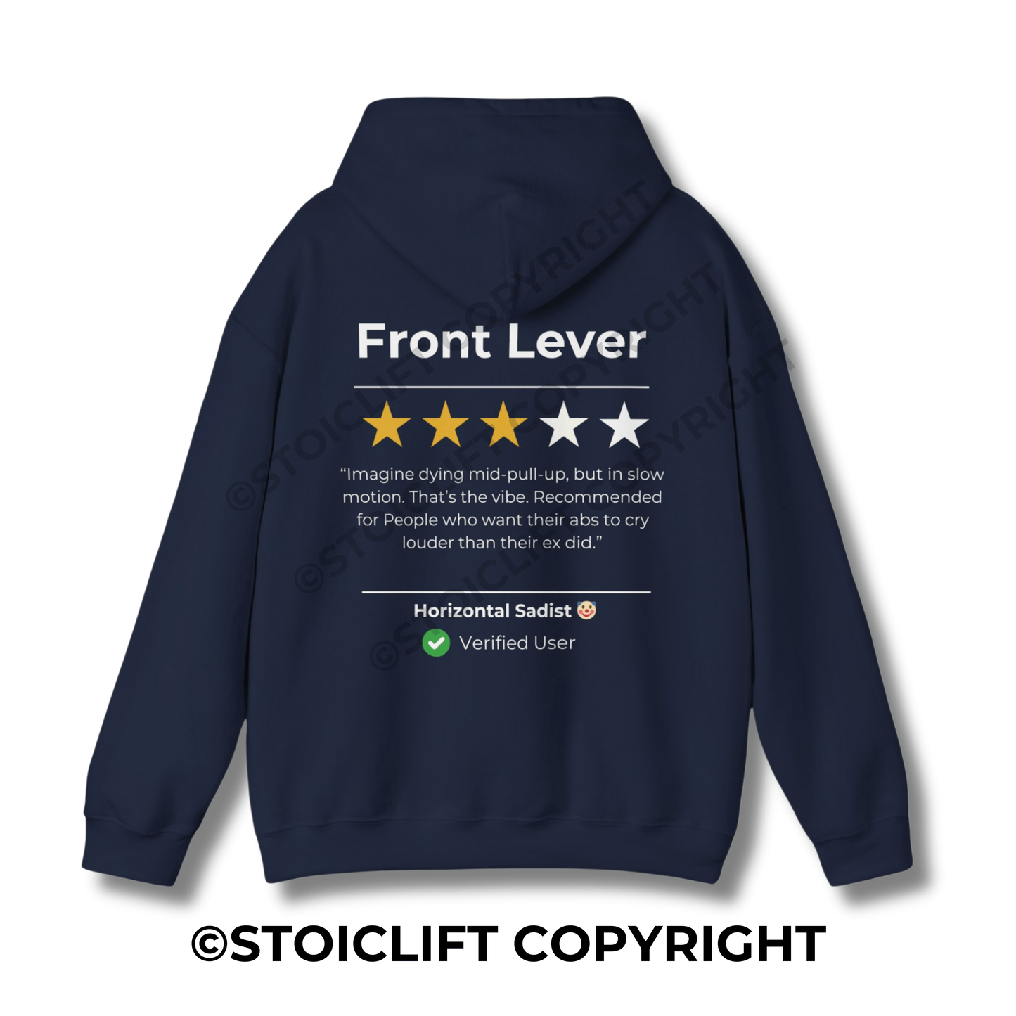 StoicLift Heavy Blend Hoodie - "Front Lever"