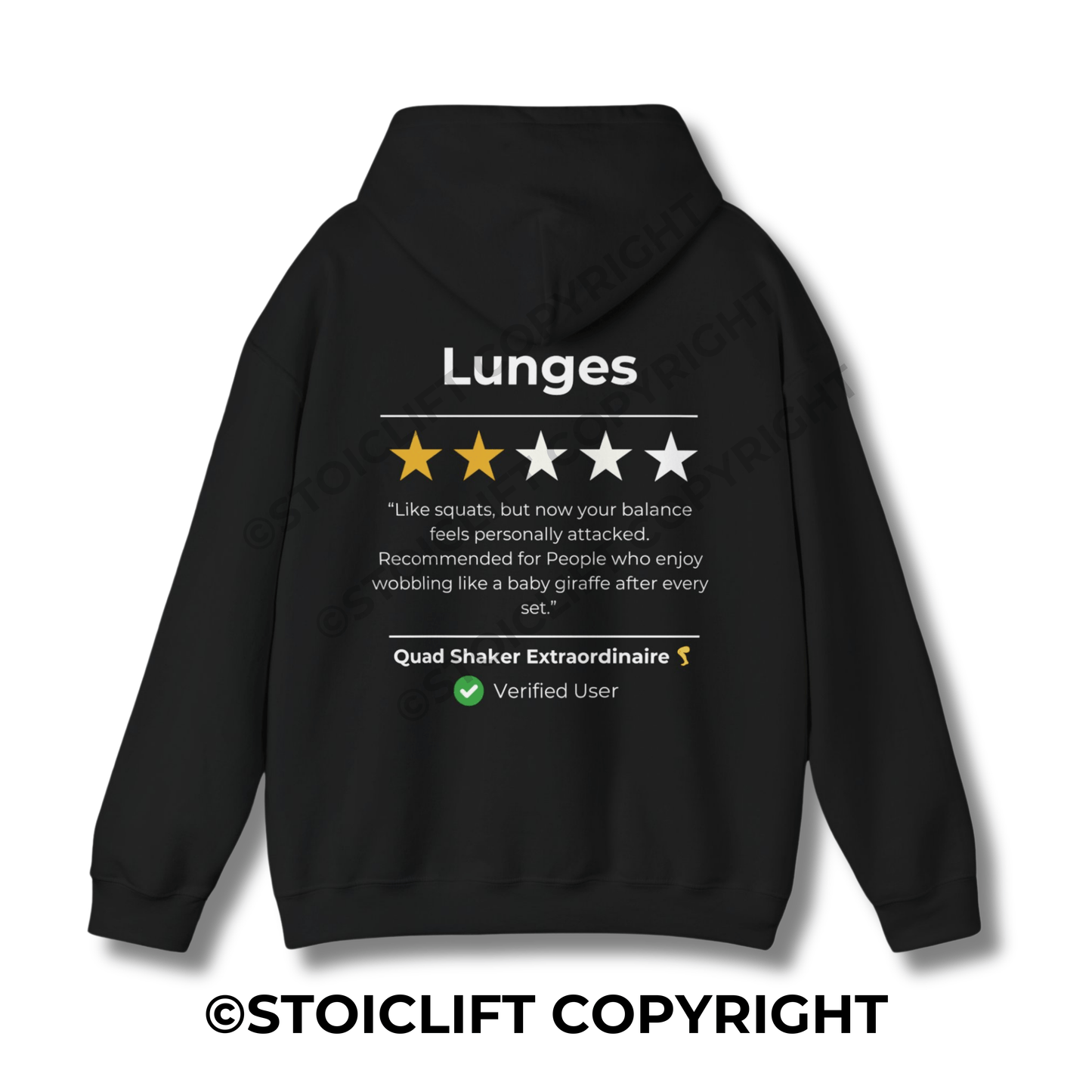 StoicLift Heavy Blend Hoodie - "Lunges"