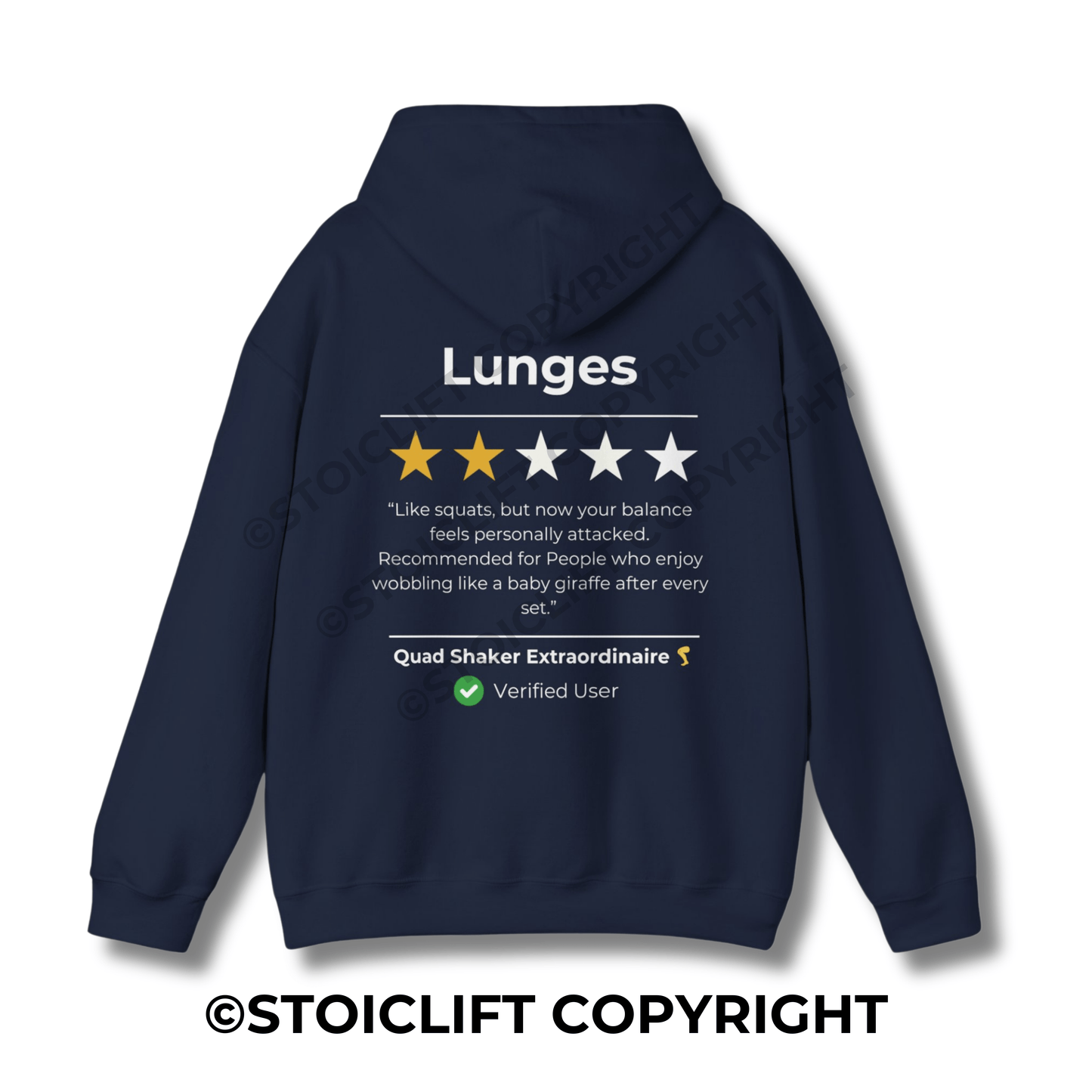 StoicLift Heavy Blend Hoodie - "Lunges"