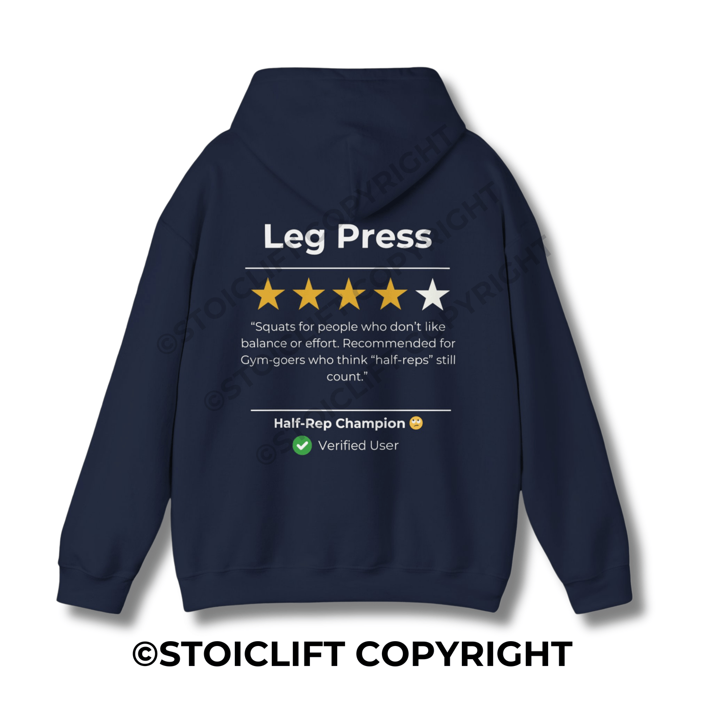 StoicLift Heavy Blend Hoodie - "Leg Press"