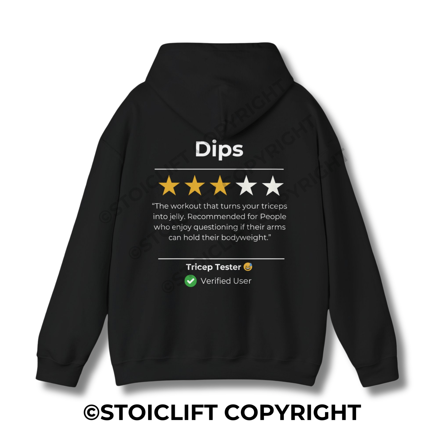 StoicLift Heavy Blend Hoodie - "Dips"