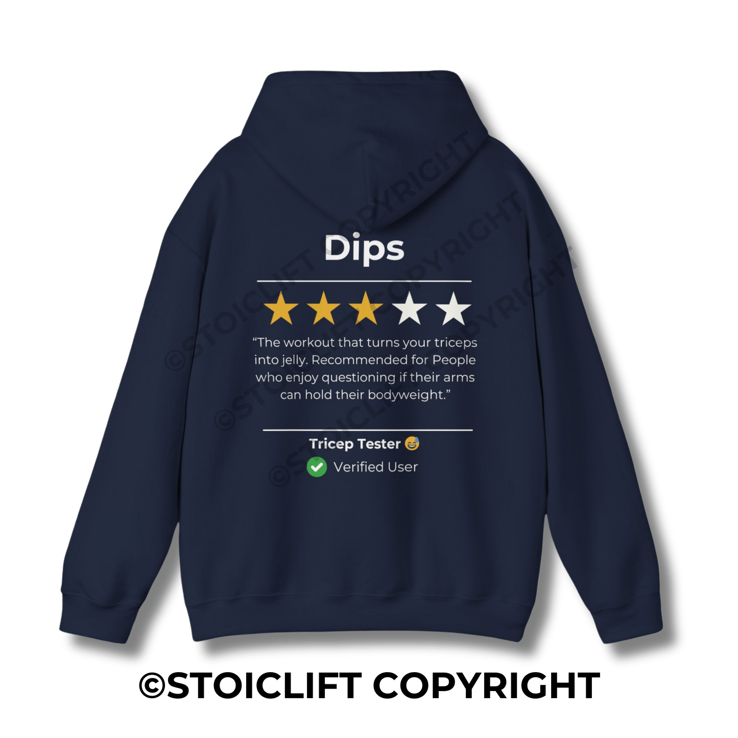 StoicLift Heavy Blend Hoodie - "Dips"