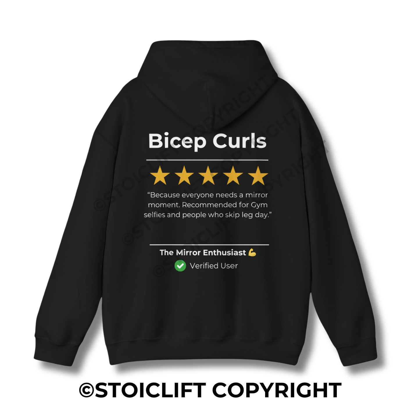StoicLift Heavy Blend Hoodie - "Bicep Curls"