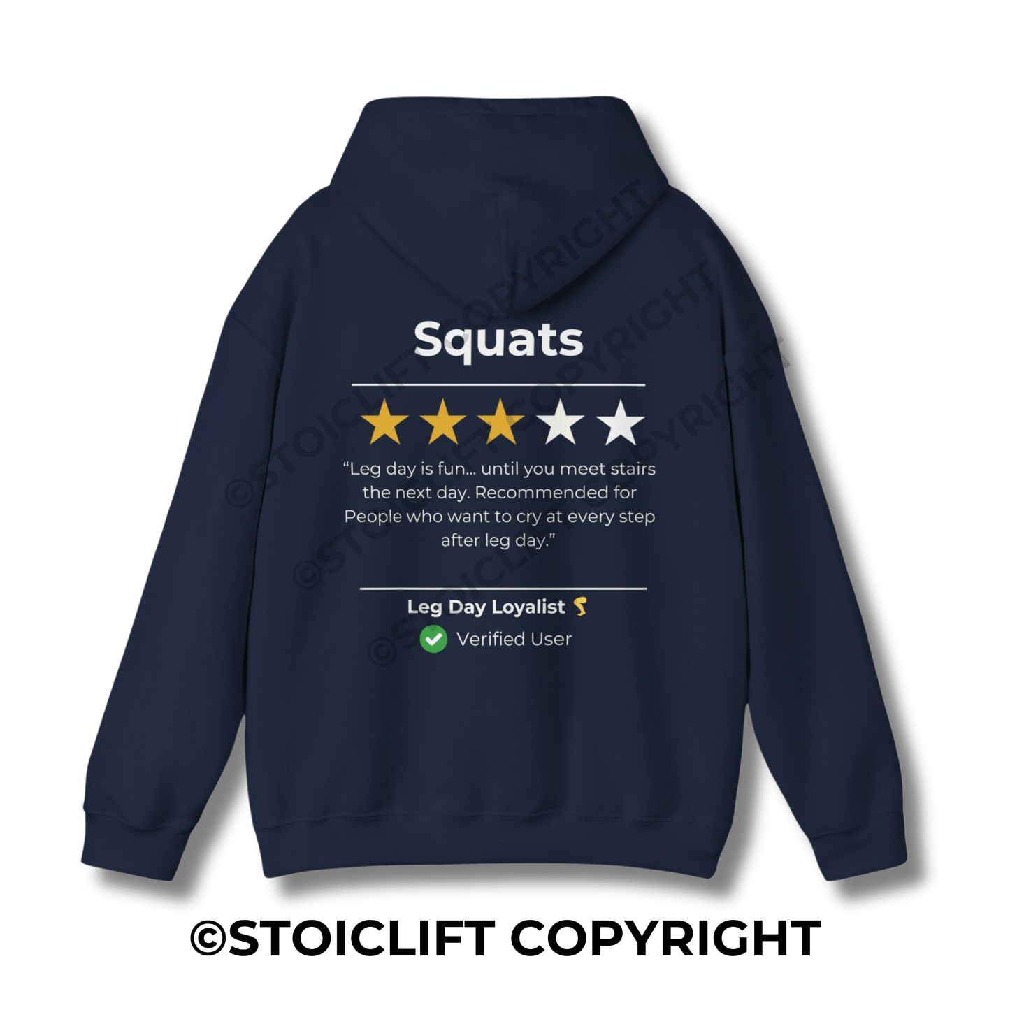 StoicLift Heavy Blend Hoodie - "Squats"