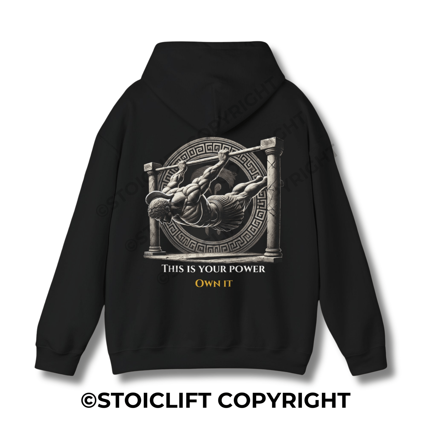 StoicLift Heavy Blend Hoodie - "This is your power. Own it."