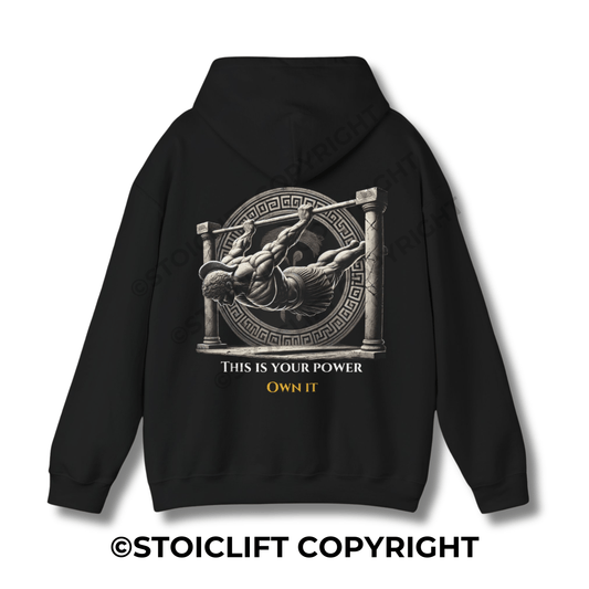 StoicLift Heavy Blend Hoodie - "This is your power. Own it."