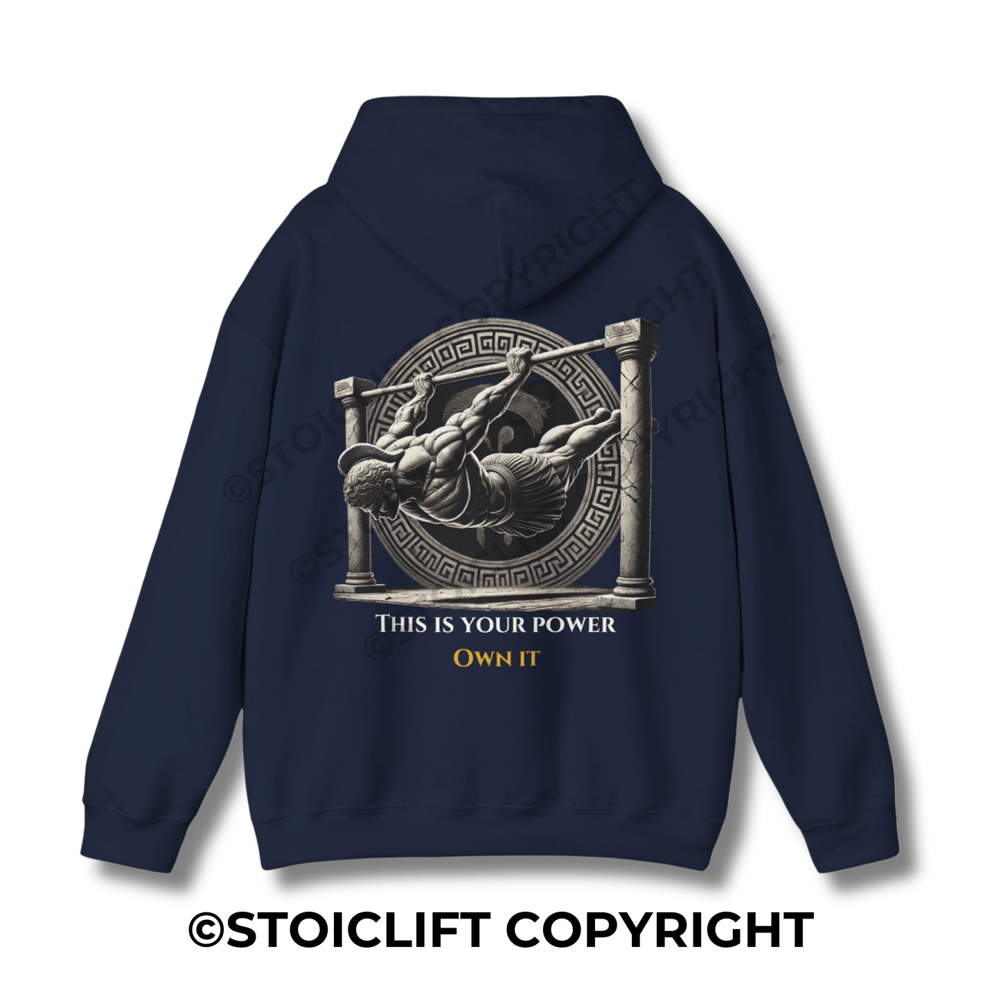 StoicLift Heavy Blend Hoodie - "This is your power. Own it."