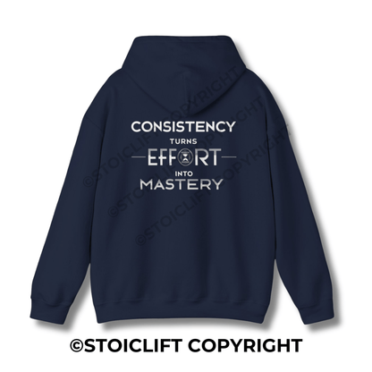 StoicLift Heavy Blend Hoodie - "Consistency turns effort into mastery."