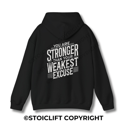 StoicLift Heavy Blend Hoodie - "You are stronger than your weakest excuse."