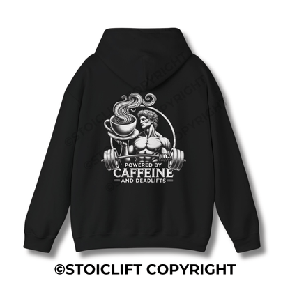 StoicLift Heavy Blend Hoodie - "Powered by caffeine and deadlifts."