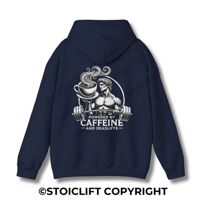 StoicLift Heavy Blend Hoodie - "Powered by caffeine and deadlifts."