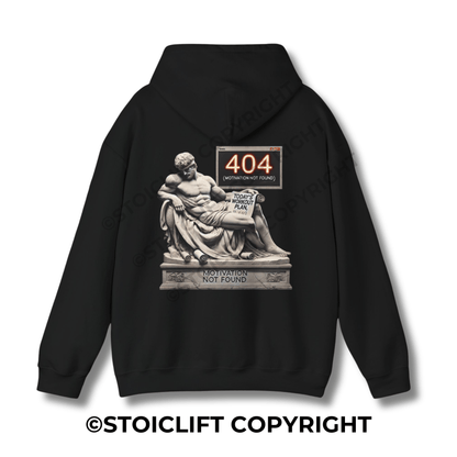 StoicLift Heavy Blend Hoodie - "Motivation not found."