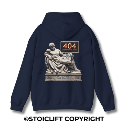 StoicLift Heavy Blend Hoodie - "Motivation not found."