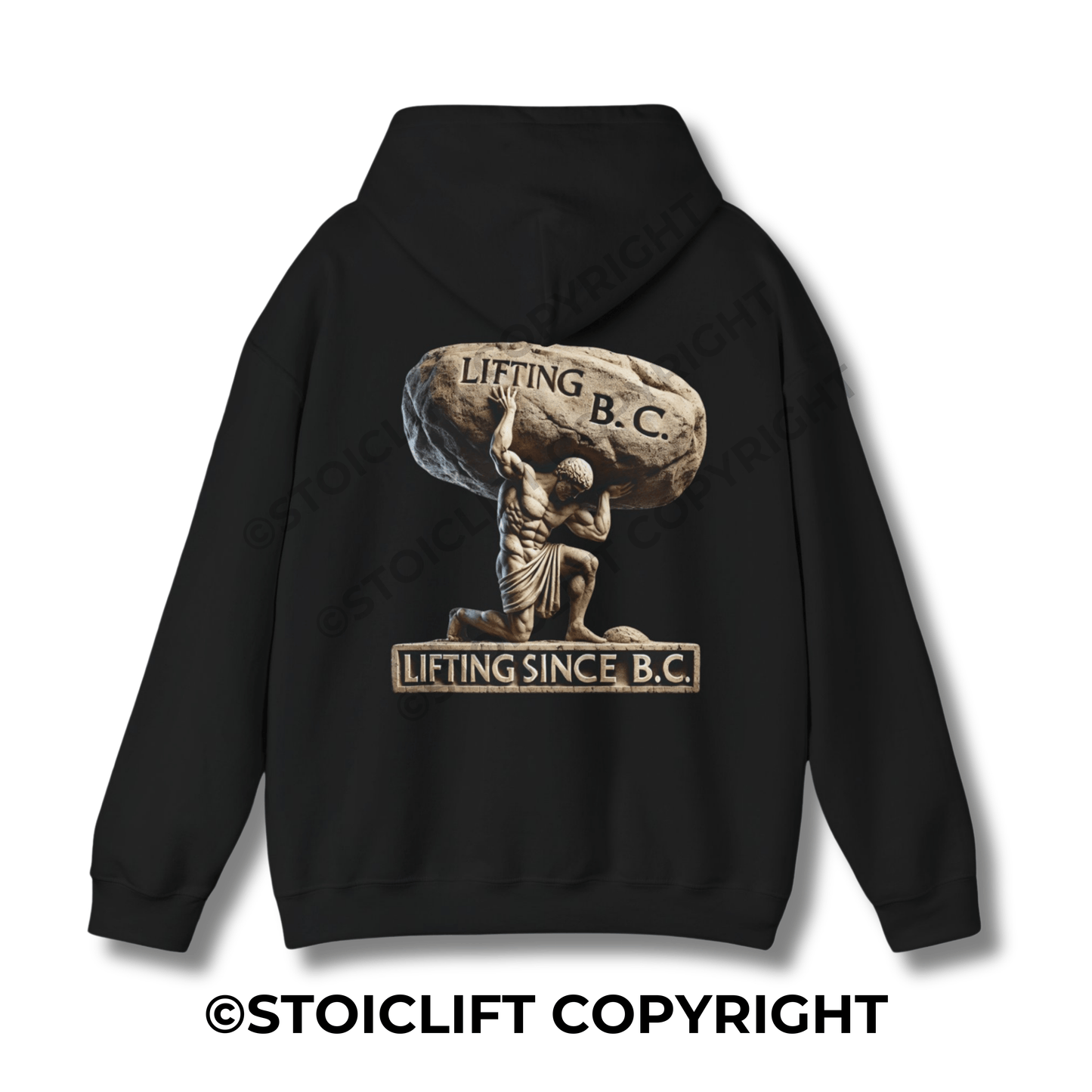 StoicLift Heavy Blend Hoodie - "Lifting since B.C."