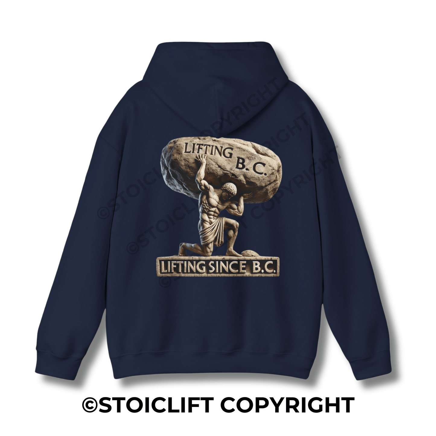 StoicLift Heavy Blend Hoodie - "Lifting since B.C."
